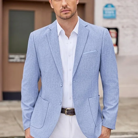 COOFANDY Men's Blazer Casual Sport Coats Slim Fit Two Button Suit